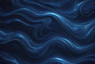 The primary subject of the image is a blue ocean with waves. The setting is the ocean, and the visual style is a photo. The dominant colors are blue and white, creating a serene and calming atmosphere.