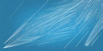 The primary subject of the image is a blue background with white lines or streaks. The setting appears to be a blue sky, and the visual style is a combination of digital art and illustration. The colors and mood of the image are predominantly blue and white, creating a calm and serene atmosphere.
