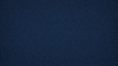 The primary subject of the image is a blue wall with a pattern of interlocking circles. The setting is a room with a blue background, and the visual style appears to be a patterned wallpaper or a digital artwork. The dominant colors are blue and white, creating a calm and soothing atmosphere.