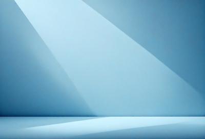 The primary subject of the image is a bright light shining on a white wall. The light appears to be coming from a spotlight, creating a dramatic effect on the wall. The setting is a white room with a blue background, which adds to the overall atmosphere of the image. The visual style is a combination of photo and digital art, creating a unique and eye-catching effect. The colors and mood of the image are predominantly white and blue, giving it a clean and serene appearance.