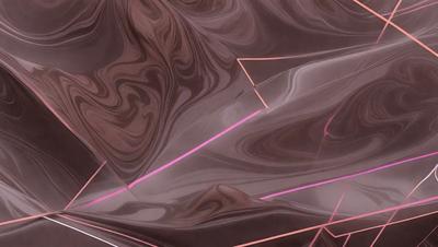 The primary subject of the image is a close-up of a brown and pink patterned surface. The setting appears to be a room with a brown and pink color scheme. The visual style of the image is a combination of a photo and digital art, creating a unique and intriguing pattern. The dominant colors in the image are brown and pink, giving the scene a warm and inviting atmosphere.