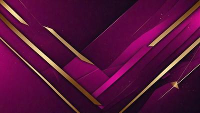 The primary subject of the image is a purple and gold geometric design. The setting is a purple background, and the visual style is a digital art or illustration. The dominant colors are purple and gold, creating a vibrant and eye-catching atmosphere.