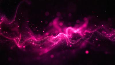 The primary subject of the image is a purple, pink, and white patterned background. The setting is a dark background, which contrasts with the bright colors of the pattern. The visual style is a combination of digital art and illustration, creating a unique and eye-catching design. The colors and mood of the image are vibrant and energetic, with the pink and white hues evoking a sense of warmth and positivity.