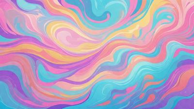 The primary subject of the image is a colorful, swirling pattern that resembles a painting or a digital artwork. The setting is a vibrant, abstract background that complements the swirling pattern. The visual style is a mix of artistic and digital elements, creating a unique and eye-catching design. The colors and mood of the image are predominantly bright and lively, with a sense of movement and energy.