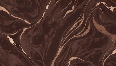 The primary subject of the image is a brown and black marbled paper with a swirling pattern. The setting is a close-up of the paper, showcasing its intricate design. The visual style is a combination of a photo and a digital art, as the paper appears to be a blend of both. The colors and mood of the image are rich and elegant, with the brown and black hues creating a sophisticated and timeless appearance.