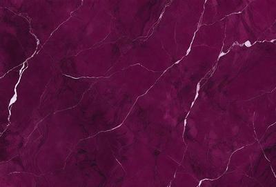The primary subject of the image is a marble wall with a purple hue. The setting is a room with a purple marble wall, which serves as the background. The visual style is a close-up of the marble wall, showcasing its texture and color. The colors and mood of the image are predominantly purple, creating a calm and elegant atmosphere.