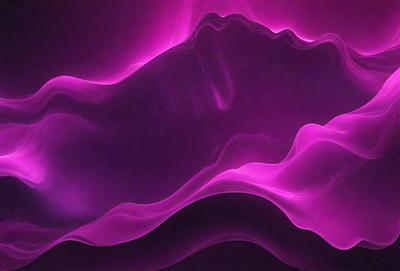 The primary subject of the image is a purple, pink, and white abstract art piece. The setting is a dark background, which contrasts with the vibrant colors of the artwork. The visual style is a combination of digital art and illustration, creating a unique and eye-catching design. The dominant colors in the artwork are purple, pink, and white, which evoke a sense of calmness and tranquility.