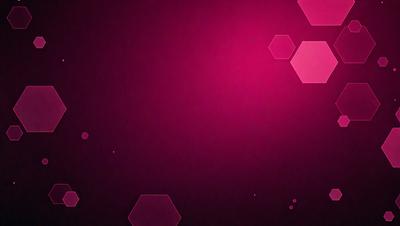 The primary subject of the image is a pink background with a pattern of hexagons. The setting is a dark room, and the visual style appears to be a digital art or illustration. The dominant colors are pink and purple, creating a warm and inviting atmosphere.