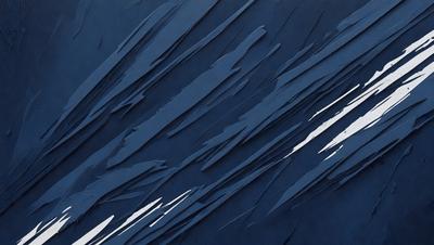 The primary subject of the image is a blue background with a pattern of white and blue stripes. The setting appears to be a painting or a digital artwork, as the colors and mood suggest a creative and artistic atmosphere. The visual style is a combination of digital art and painting, giving the image a unique and intriguing appearance.