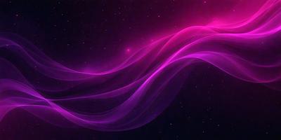 The primary subject of the image is a purple, flowing, and swirling pattern, which appears to be a digital art or illustration. The setting is a dark, star-filled sky, creating a sense of depth and contrast. The visual style is a combination of digital art and illustration, with the purple flowing pattern as the main focus. The colors and mood of the image are predominantly purple, creating a sense of calmness and tranquility.