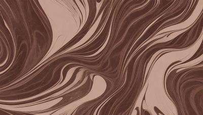 The image features a brown and white patterned wallpaper with a swirling design. The primary subject is the wallpaper, which is the main focus of the image. The setting is indoors, likely in a room with a wall that has been decorated with the patterned wallpaper. The visual style is a close-up of the wallpaper, showcasing its intricate design. The colors and mood of the image are warm and inviting, with the brown and white colors creating a cozy atmosphere.