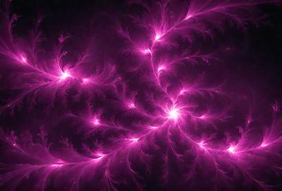 The primary subject of the image is a purple, pink, and red swirling pattern. The setting is a dark background, which contrasts with the vibrant colors of the swirling pattern. The visual style appears to be a digital art or illustration, as the colors and patterns are intricate and detailed. The overall atmosphere of the image is lively and energetic, with the swirling pattern capturing the viewer's attention.