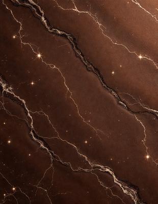 The primary subject of the image is a close-up of a marbled surface, possibly a wall or a piece of fabric. The setting is a dark room, and the visual style appears to be a combination of a photo and a digital art or illustration. The colors and mood of the image are predominantly dark, with a few bright stars scattered across the surface, adding a touch of contrast and interest to the scene.
