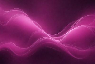 The primary subject of the image is a pink wave or a pink vapor, which is the main focus of the image. The setting is a dark background, which contrasts with the pink wave. The visual style is a digital art or illustration, as the wave appears to be a digital creation. The colors and mood of the image are predominantly pink, giving it a warm and vibrant atmosphere.