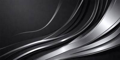 The primary subject of the image is a close-up of a silver metal surface, possibly a piece of art or a decorative item. The setting is a black background, which contrasts with the silver surface. The visual style appears to be a combination of a photo and digital art, as the silver surface has a slightly textured appearance. The colors and mood of the image are predominantly silver and black, creating a sleek and modern atmosphere.