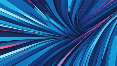 The primary subject of the image is a blue spiral pattern. The setting is a blue background, and the visual style appears to be a digital art or illustration. The dominant colors are blue and purple, creating a calm and soothing atmosphere.