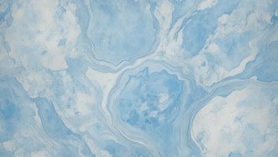 The primary subject of the image is a blue and white patterned wallpaper. The setting is a room with a blue and white tiled wall. The visual style is a patterned wallpaper, which gives the room a unique and artistic atmosphere. The dominant colors are blue and white, creating a calming and serene mood in the space.