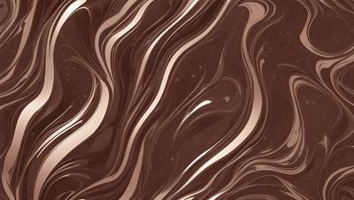 The primary subject of the image is a brown and white patterned wallpaper. The setting is a room with a brown and white patterned wallpaper. The visual style is a close-up of the wallpaper, showcasing its intricate design. The colors and mood of the image are warm and inviting, with the brown and white pattern creating a cozy atmosphere.
