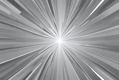The primary subject of the image is a bright light source, which appears to be a sun or a light bulb. The light source is located in the center of the image, surrounded by a pattern of lines and shapes. The setting is a gray background, which contrasts with the bright light source. The visual style of the image is a combination of digital art and illustration, creating a unique and eye-catching design. The colors and mood of the image are predominantly gray and white, with the bright light source adding a touch of warmth and energy to the scene.