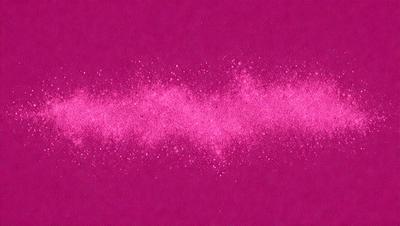 The primary subject of the image is a pink, glittery, and sparkly line that appears to be a part of a larger pattern. The setting is a pink background, which complements the color of the line. The visual style of the image is a combination of a photo and digital art, creating a unique and eye-catching effect. The colors and mood of the image are predominantly pink, with a hint of glitter and sparkle, giving it a lively and vibrant atmosphere.