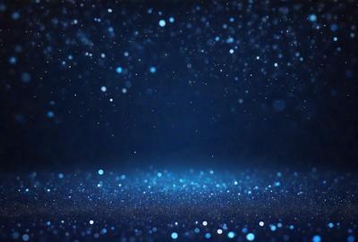 The primary subject of the image is a blue sky filled with stars. The setting is a dark, star-filled sky, which creates a sense of depth and mystery. The visual style is a photo, capturing the beauty of the night sky. The colors and mood are predominantly blue, with the stars adding a touch of white and sparkling light.