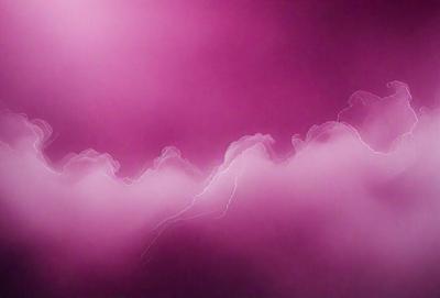 The primary subject of the image is a pink sky with a purple hue. The setting is a cloudy sky, and the visual style appears to be a digital art or illustration. The dominant colors in the image are pink and purple, creating a warm and serene atmosphere.
