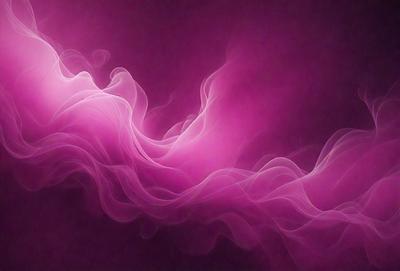 The primary subject of the image is a pink smoke or fog, which appears to be a digital art or illustration. The setting is a dark background, and the visual style gives the impression of a surreal or dreamy atmosphere. The dominant colors are pink and purple, creating a mood of mystery and intrigue.