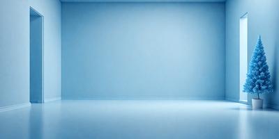 The primary subject of the image is a blue wall. The setting is a room with a blue wall, and the visual style is a photo. The dominant colors are blue, and the overall atmosphere is calm and serene.