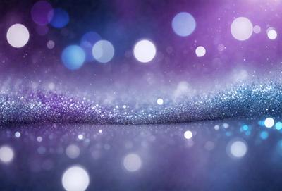 The primary subject of the image is a purple background with a blue hue. The setting is a dark room, and the visual style appears to be a digital art or illustration. The colors and mood of the image are predominantly purple and blue, creating a calm and serene atmosphere.