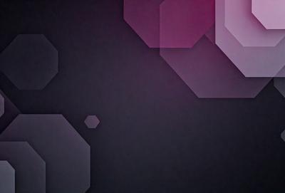 The primary subject of the image is a black background with a pattern of geometric shapes. The setting is a dark room, and the visual style appears to be a digital art or illustration. The dominant colors are black and purple, creating a moody atmosphere.
