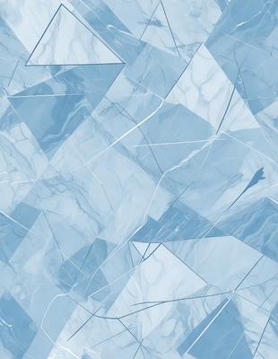 The primary subject of the image is a blue marble tile with a white pattern on it. The setting is a bathroom, as indicated by the presence of the marble tile. The visual style is a close-up of the tile, showcasing its intricate design. The dominant colors are blue and white, creating a clean and elegant atmosphere.