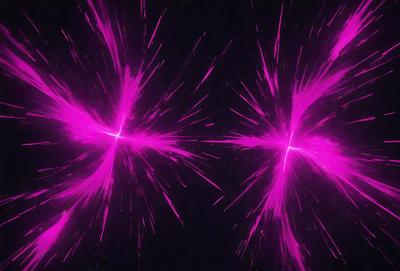 The primary subject of the image is a purple light, which appears to be a neon light or a purple laser beam. The light is emanating from a source and is surrounded by a purple background. The visual style of the image is a combination of a photo and digital art, as it captures the purple light in a visually appealing manner. The colors and mood of the image are predominantly purple, creating a vibrant and energetic atmosphere.