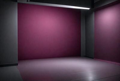 The primary subject of the image is a large, empty room with a pink wall. The setting is a room with a pink wall, and the visual style is a photo. The room appears to be a large, empty space with a pink wall, and the colors and mood are predominantly pink, creating a warm and inviting atmosphere.