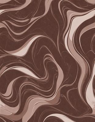 The image features a brown and white marbled pattern on a brown surface. The primary subject is a close-up of the marbled pattern, which creates a visually appealing and textured appearance. The setting is a brown background that complements the marbled pattern, enhancing its prominence. The visual style is a combination of a photo and digital art, as the marbled pattern appears to be a blend of the two. The colors and mood of the image are warm and earthy, with the brown and white marbled pattern creating a sense of depth and intricacy.