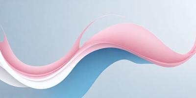 The primary subject of the image is a blue and pink wave, which is the main focus of the image. The setting is a white background, and the visual style appears to be a digital art or illustration. The dominant colors in the image are blue and pink, creating a vibrant and lively atmosphere.