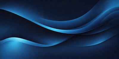 The primary subject of the image is a blue wave pattern. The setting is a dark blue background, which creates a contrasting effect with the wave pattern. The visual style is a digital art or illustration, as the wave pattern is created with a computer or digital tool. The dominant colors are blue and black, giving the image a calm and serene atmosphere.