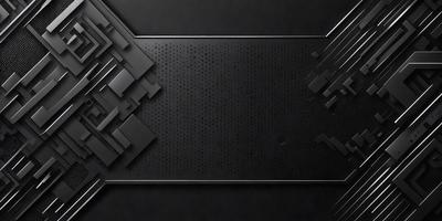 The primary subject of the image is a black background with a pattern of dots. The setting is a dark room, and the visual style appears to be a combination of digital art and illustration. The dominant colors are black and white, creating a mood of simplicity and minimalism.