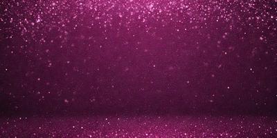 The primary subject of the image is a purple background with a pattern of glittering stars. The setting is a dark room, and the visual style appears to be a combination of a photo and digital art. The colors and mood of the image are predominantly purple, with a touch of glittering stars, creating a visually appealing and unique atmosphere.