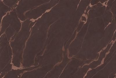 The primary subject of the image is a close-up of a marble surface, showcasing its intricate patterns and textures. The setting is a room with a brown color scheme, which complements the marble's natural hues. The visual style is a detailed, up-close view of the marble, emphasizing its unique features. The colors and mood of the image are warm and inviting, with the marble's rich tones creating a sense of luxury and elegance.