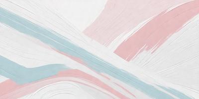 The primary subject of the image is a painting or drawing of a colorful, abstract design. The setting is a white background, which provides a clean and uncluttered appearance. The visual style is a combination of digital art and illustration, as the colors and patterns are vibrant and eye-catching. The dominant colors are pink, blue, and white, creating a lively and cheerful atmosphere.