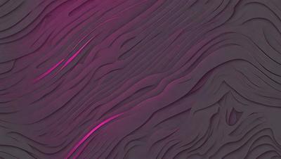 The primary subject of the image is a purple wall with a pattern of waves. The setting is a room with a purple color scheme. The visual style is a combination of a photo and digital art, creating a unique and artistic appearance. The dominant colors are purple and pink, giving the wall a warm and inviting atmosphere.