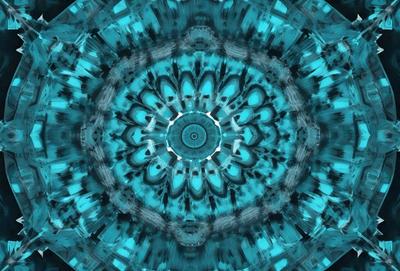 The primary subject of the image is a blue and white circular pattern, which appears to be a close-up of a blue and white circular object. The setting is a blue and white circular pattern, which is the main focus of the image. The visual style is a close-up of a blue and white circular pattern, which gives the image a unique and artistic appearance. The colors and mood of the image are predominantly blue and white, creating a calm and serene atmosphere.
