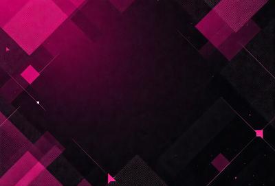 The primary subject of the image is a black square with a pink background. The setting is a black and pink patterned background, which creates a visually striking contrast. The visual style is a combination of digital art and illustration, giving the image a modern and artistic appearance. The colors and mood of the image are predominantly black and pink, creating a bold and striking visual effect.