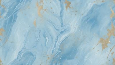 The primary subject of the image is a blue and white marbled surface, which appears to be a piece of art or a decorative item. The setting is a blue background, which complements the blue and white marbled surface. The visual style of the image is a close-up of the marbled surface, showcasing its intricate patterns and textures. The colors and mood of the image are predominantly blue and white, creating a sense of calmness and elegance.