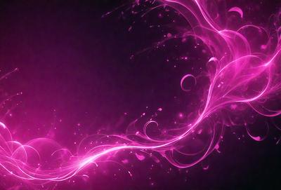The primary subject of the image is a pink swirl, which is the main object, scene, or focus of the image. The setting or background is a dark purple surface, and the visual style appears to be a digital art or illustration. The dominant colors in the image are pink and purple, creating a vibrant and lively atmosphere.