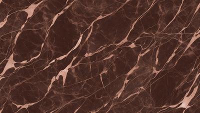 The primary subject of the image is a marble surface with a brown and white pattern. The setting is a room with a brown and white marble wall. The visual style is a close-up of the marble surface, showcasing its intricate pattern. The colors and mood of the image are warm and elegant, with the brown and white marble creating a sophisticated and luxurious atmosphere.