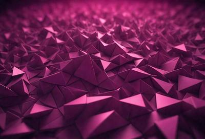 The primary subject of the image is a large, pink, three-dimensional structure made of paper. The setting is a purple background, which creates a striking contrast with the paper structure. The visual style is a combination of digital art and illustration, as the paper structure appears to be a digital creation. The colors and mood of the image are predominantly pink, giving it a warm and inviting atmosphere.