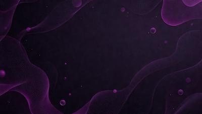 The primary subject of the image is a purple background with a pattern of bubbles. The setting is a dark, purple space, and the visual style appears to be a digital art or illustration. The dominant colors are purple and black, creating a moody and mysterious atmosphere.