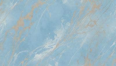 The primary subject of the image is a blue marble wall with a pattern of swirls and waves. The setting is a room with a blue marble wall, and the visual style is a photo. The dominant colors are blue and white, creating a calm and serene atmosphere.