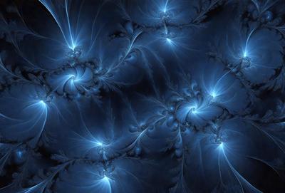 The primary subject of the image is a blue and white swirling pattern, which appears to be a digital art or illustration. The setting is a dark blue background, creating a contrasting and dramatic effect. The visual style is a combination of digital art and illustration, with a focus on the swirling pattern. The colors and mood of the image are predominantly dark blue and white, giving it a moody and dramatic atmosphere.